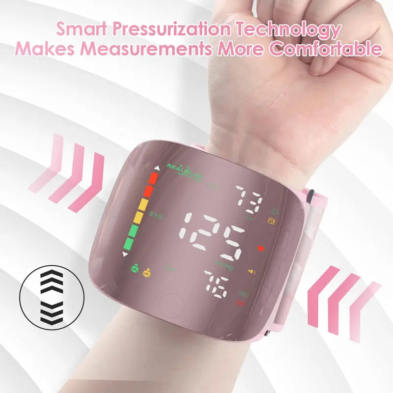 Ziqing Wrist BP Monitor, Type-C LED Display