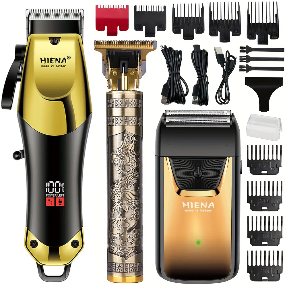 Professional Blonde Hair Clipper & Trimmer Kit