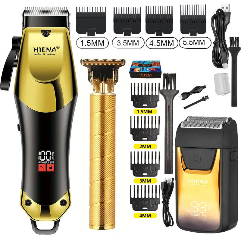 Professional Blonde Hair Clipper & Trimmer Kit