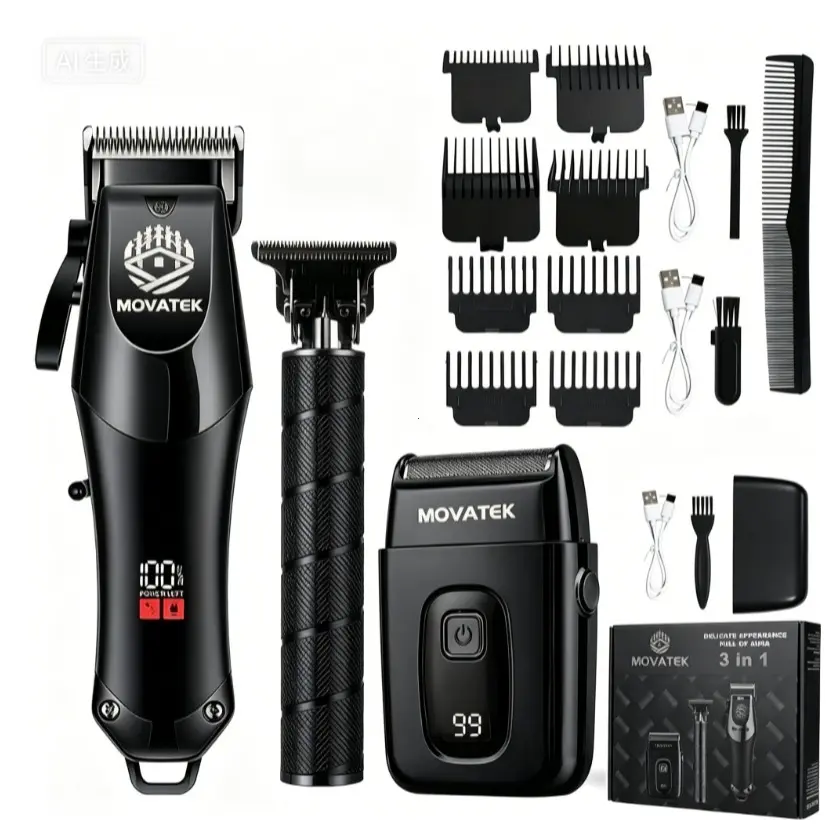 Professional Blonde Hair Clipper & Trimmer Kit
